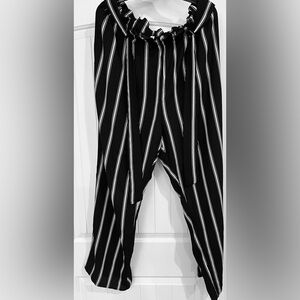 Xhilaration Women’s Black and White Striped Dress Pants